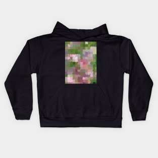 Blur Mosaic of Lovely Flowers Kids Hoodie